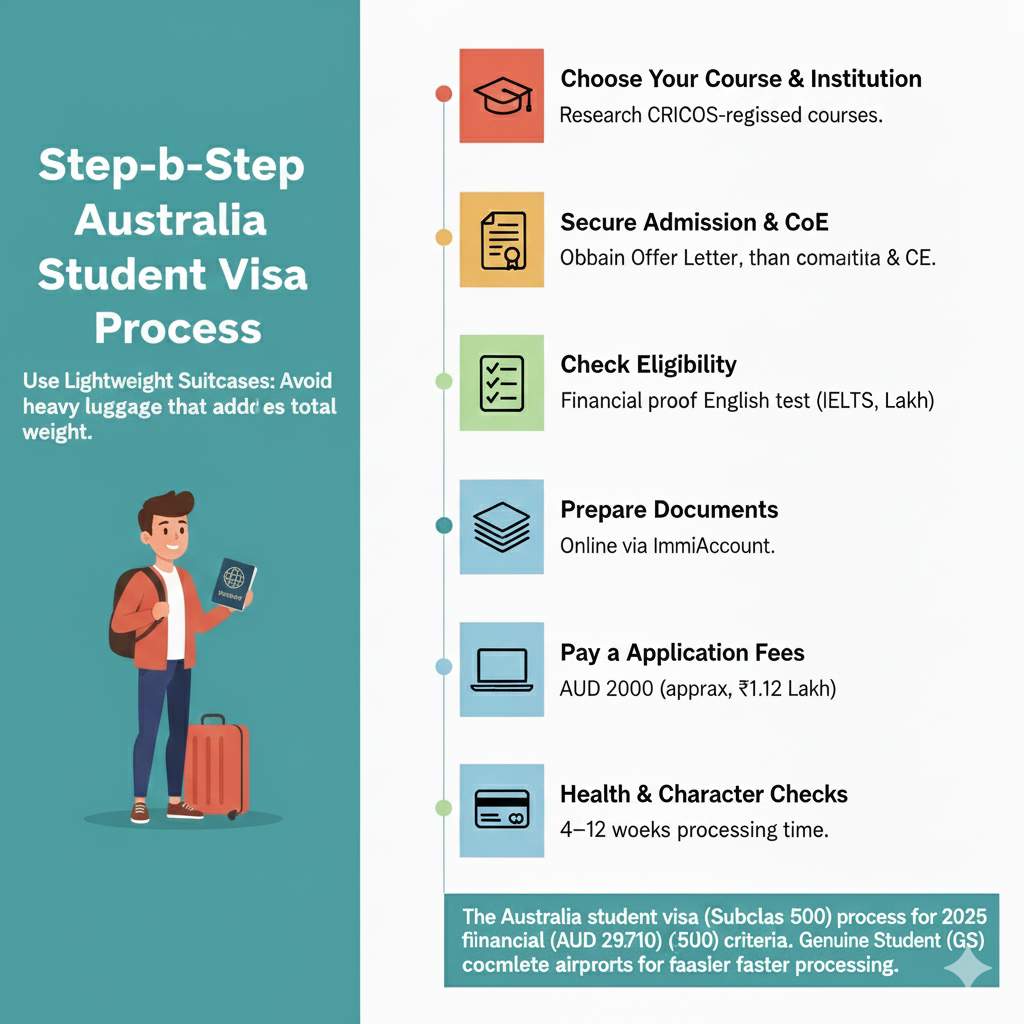 australia student visa process step by step