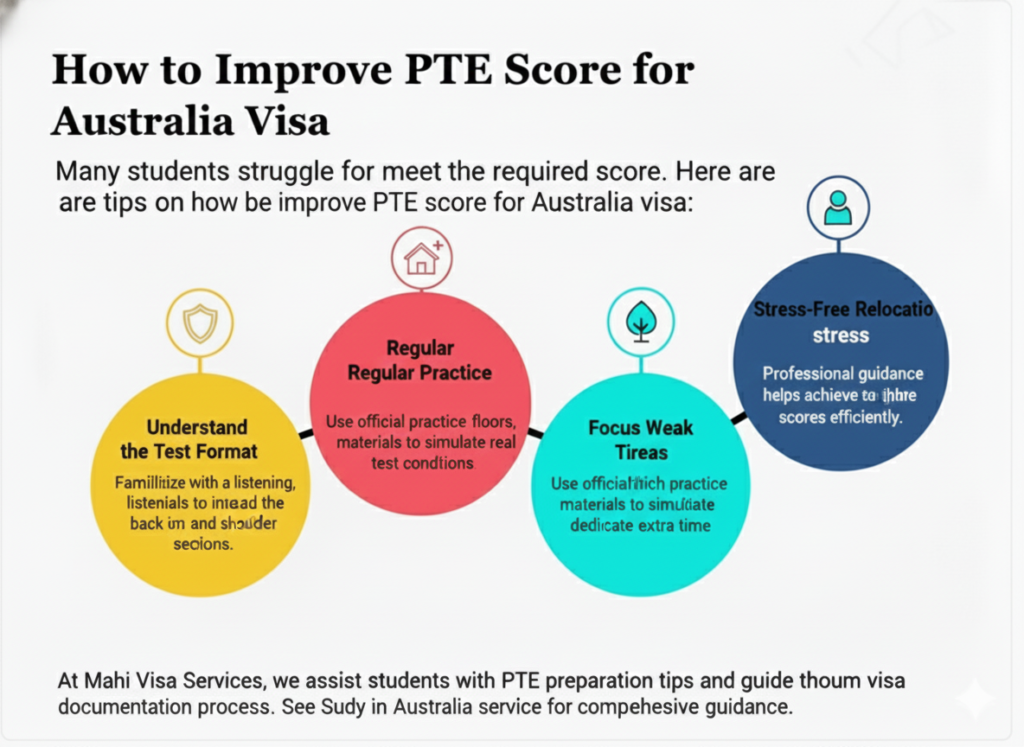 how much pte score required for australia student visa​
