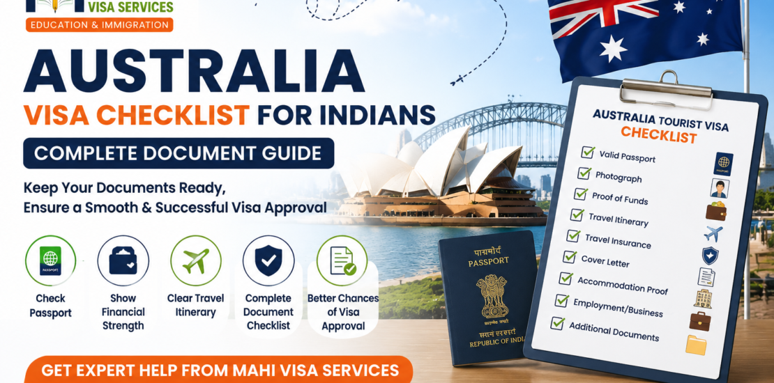 australia visa checklist for indians